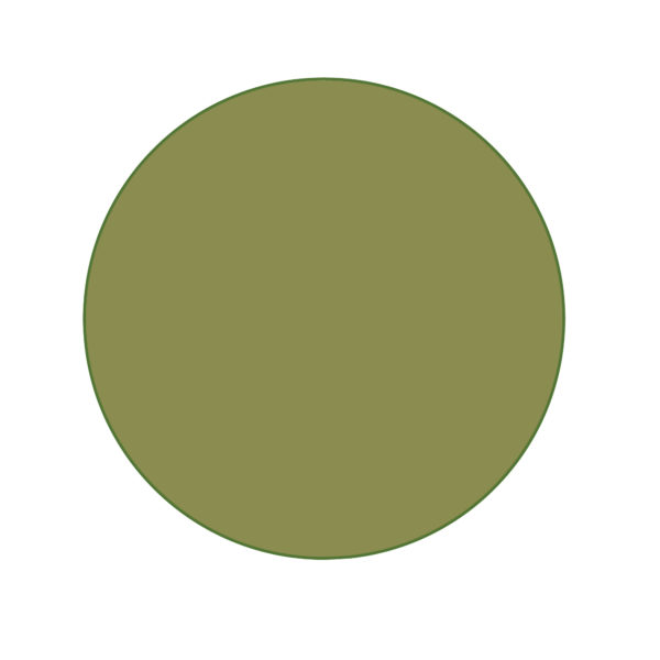 SOP9981 Sense of Place Circle Carpet – Dark Green (1.83 x 1.83 m